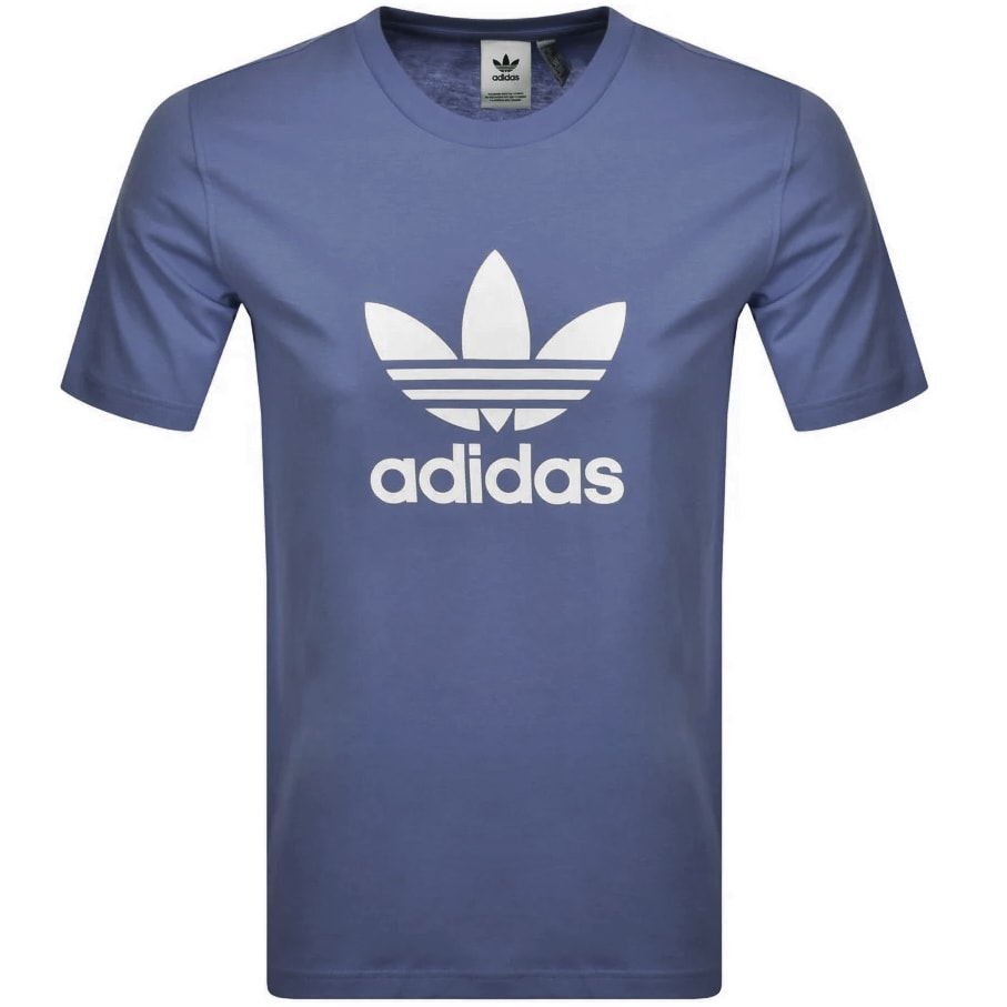 Alternative Image for Productadidas Originals Trefoil T Shirt Blue1